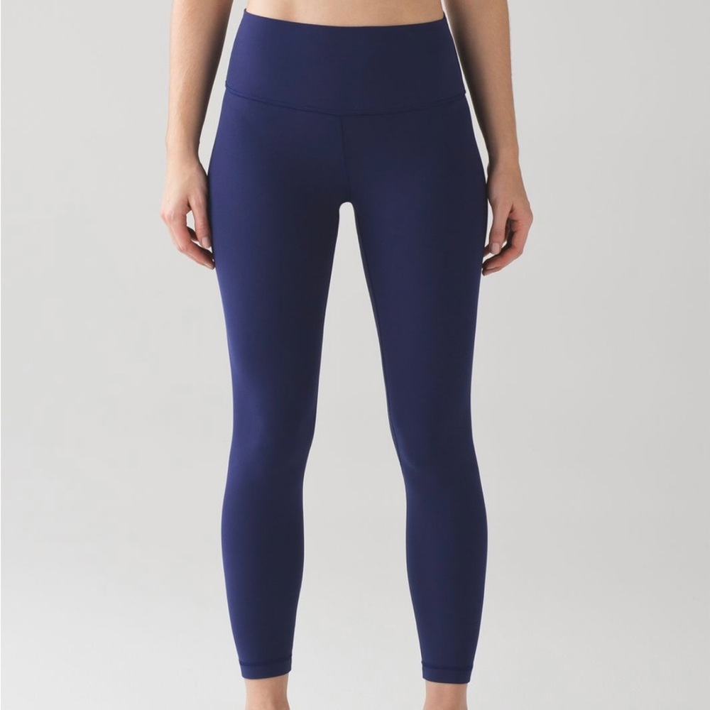 Lululemon Align High Rise Pant Tight 28” Blue Sz 2